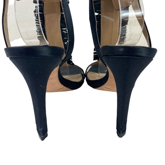 BCBGMAXAZRIA  8.5 ma limbo heels sandal formal shoes black satin - Picture 5 of 9